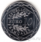 Франция 10 евро 2015 Петух