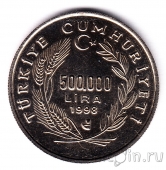 Турция 500000 лир 1998 Курс лиры к евро