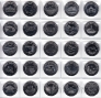 Шри-Ланка набор 25 монет 10 рупии 2013 Регионы