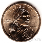 США 1 доллар 2004 Сакагавея (P)