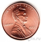 США 1 цент 2005 (P)