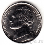 США 5 центов 2000 (D)