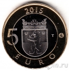 Финляндия 5 евро 2015 Бобер