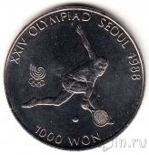Республика Корея 1000 вон 1987 Теннис