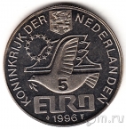Нидерланды 5 евро 1996 Виллем Баренц