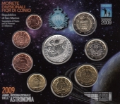 Сан-Марино набор евро 2009 (+5 евро) Год астрономии