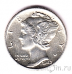 США 10 центов 1942 (S)