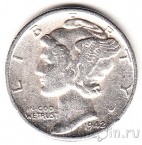 США 10 центов 1942