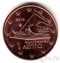 Греция 1 евроцент 2014