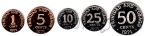 Тринидад и Тобаго набор 5 монет 1971 (proof)