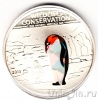 Острова Кука 1 доллар 2013 Пингвины