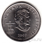 Канада 25 центов 2007 Олимпиада в Ванкувере (Биатлон)