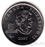 Канада 25 центов 2007 Олимпиада в Ванкувере (Кёрлинг на колясках)