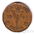 Канада 5 центов 1943 Факел