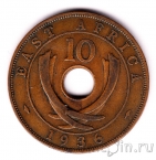 Британская Восточная Африка 10 центов 1936