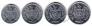 Молдавия набор 4 монеты 2000-2010
