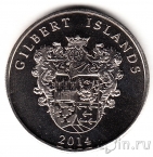 Остров Гилберт 1 доллар 2014 Корабль 