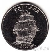 Остров Гилберт 1 доллар 2014 Корабль