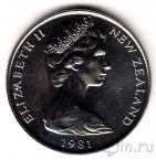 Новая Зеландия 20 центов 1981 Киви