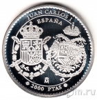 Испания 2000 песет 2000 Карл V (2)