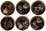 Фиджи набор 6 монет 2009 Исследователи Тихого океана