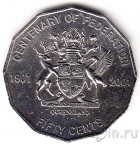 Австралия 50 центов 2001 Квинсленд