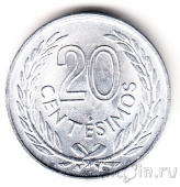 Уругвай 20 сентезимо 1965