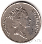 Бермуды 25 центов 1993