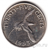 Бермуды 25 центов 1993