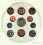 Бельгия набор 11 монет 2001 Прощание с франком