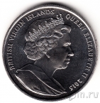 Британские Виргинские острова 1 доллар 2015 Розы