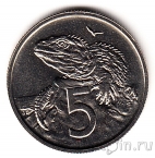 Новая Зеландия 5 центов 1980