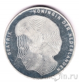 Нидерланды 50 гульденов 1990 100 лет правлению королев
