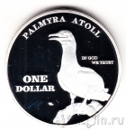 Атолл Пальмира 1 доллар 2015 Альбатрос
