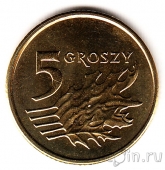 Польша 5 грошей 2009