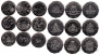 Австралия набор 18 монет 2001 100 лет конфедерации