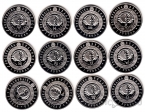 Беларусь набор 12 монет 2009 Знаки зодиака