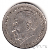 ФРГ 2 марки 1978 Конрад Аденауэр (G)