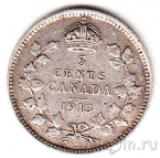 Канада 5 центов 1913