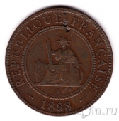 Французский Индокитай 1 цент 1888