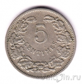 Люксембург 5 сантимов 1908