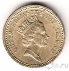 Фолклендские о-ва 1 фунт 1987 Герб
