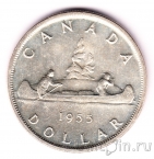 Канада 1 доллар 1955
