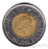 Канада 2 доллара 2002 50 лет правления