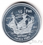 Острова Бассас де Индия 10 франков 2012 Корабль