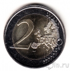 Финляндия 2 евро 2015 30 лет флагу