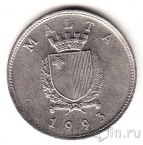 Мальта 25 центов 1993