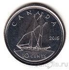 Канада 10 центов 2015