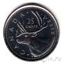 Канада 25 центов 2015