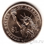 США 1 доллар 2015 №36 Линдон Джонсон (D)